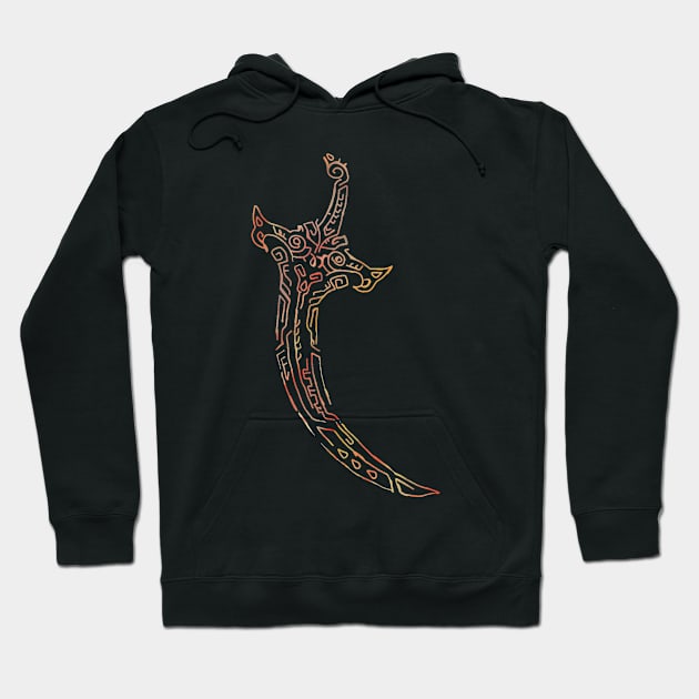 Zonai Dagger Geoglyph (Totk) Hoodie by HeartonSleeves